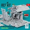 RESKIT RSU48-0593 P-47N Thunderbolt cockpit (Detailed edition) for MiniArt kit (3D Printed) (1/48)